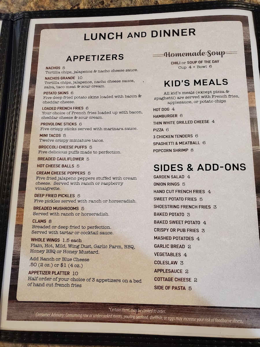 Jack's Diner Menu - Image 5
